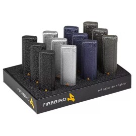 Firebird Wildcat Single Jet Butane Cigar Lighter - Gunmetal - New