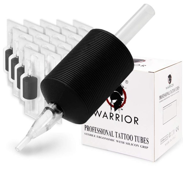WARRIOR Tattoo Tubes/Disposable Tattoo Grip with Long Tip Made of