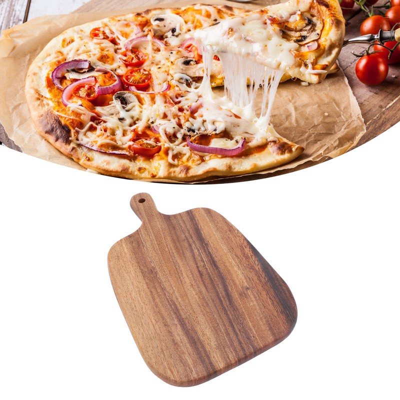 Wooden Pizza Tray Solid Wood Pizza Serving Board Pizza Spatula
