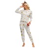 KFUBUO Women's Pajama Sets Long Sleeve Sleepwear and Jogger 2