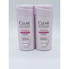 Clear Scalp & Hair Damage & Color Repair Shampoo. 1.7 fl oz QTY:2