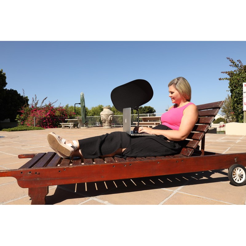 TopShade Laptop Sun Shade - Flexible, Adjustable, and Portable