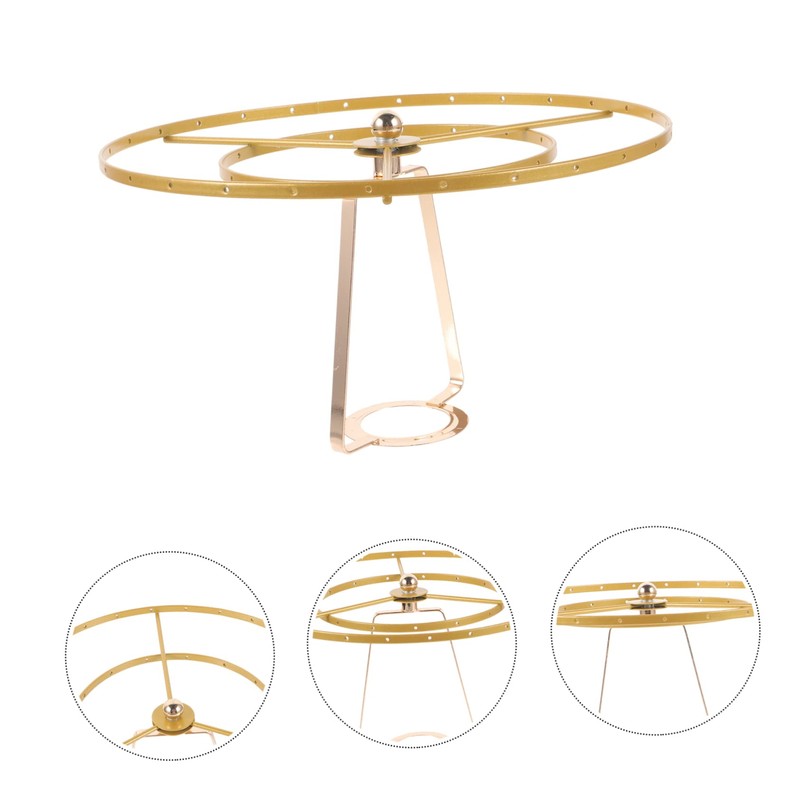 WHAMVOX Retro Ceiling Light Lampshade Frame Pcs Shell Lampstand DIY