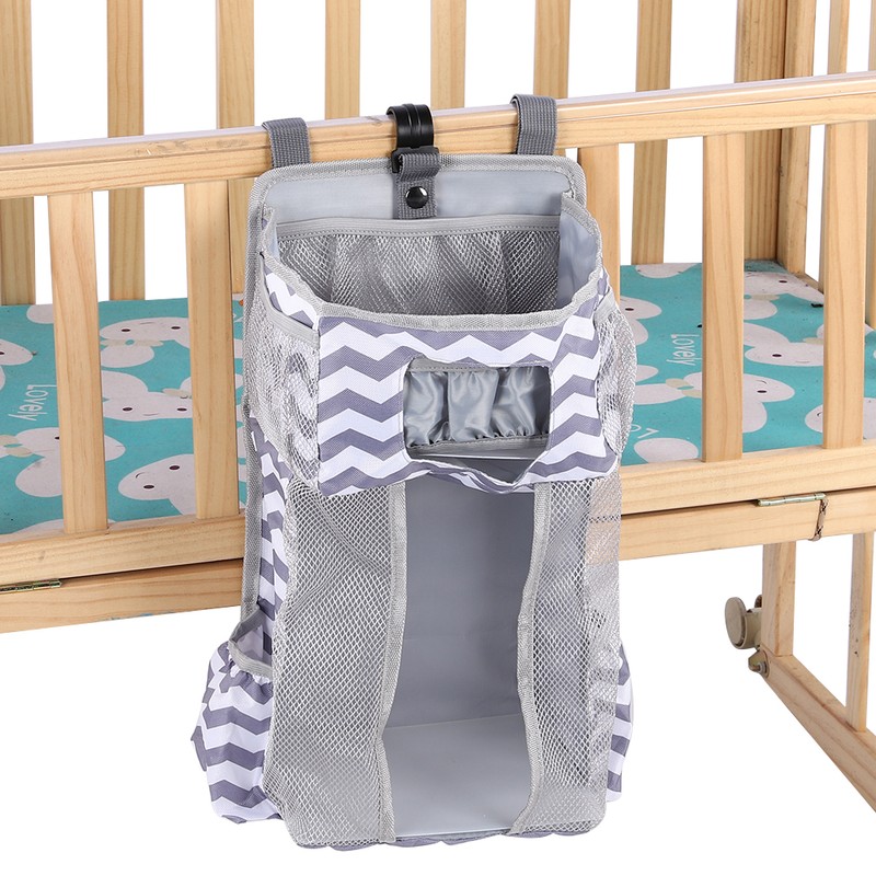 Crib Baby Bed Hanging Bag Infant Diaper Toys Storage Hanging
