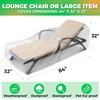 2-Pack Waterproof Outdoor Chaise Lounge Covers for Patio Furniture -