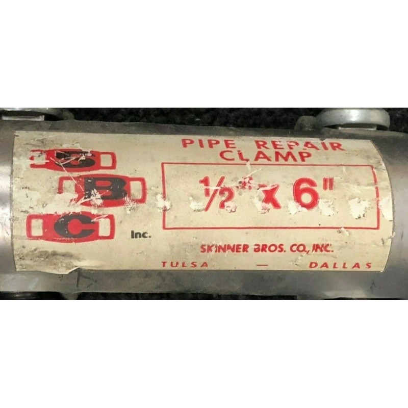SBC Pipe Repair Clamp 1/2" x 6"