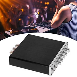 Hyuduo Amplificador de Audio Digital 100W, Estéreo Portátil, Aleación de Aluminio, DC12V-24V, Compacto para Música Doméstica                          