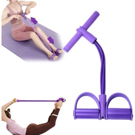 21 Fitness Resistance Bands-6 Tube Pedal Ankle Puller 2025 Upgrade Stretch Bands for Exercise Sit Up Exercise Equipment AB Training Auxiliary Device Workout Equipment for Women Men