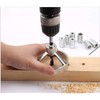 ZONADAH Drill Straight Angle Guide Bit, Self Centering Doweling Jig