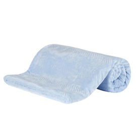 Lora Dora Baby Boys Girls Soft Fleece Blanket Newborn Luxury Sherpa Fleece Wrap Blue