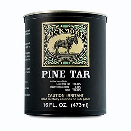 Pine Tar 16 oz | 100% Pure | Natural Sealant for Horse Hooves & Wood Preservative for Decks, Fences, Barns, and Outdoor Wood | Protects, Seals & Conditions | Made in USA
