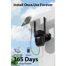 3pcs 2K Solar Security Camera Wireless Outdoor, 360° Pan Tilt WiFi Camera for Home Security, Battery Powered Security Camera, Color Night Vision, AI Motion Detection, 2 Way Talk, SD/Cloud, Works Alexa