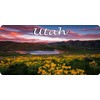 Utah Mountain Scene Photo License Plate