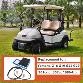 labwork Kit Drive Starter Belt Spark Plug Replacement for Yamaha G16 G19 G22 G29 Gas Golf Cart 301cc or 357cc 1996-Up