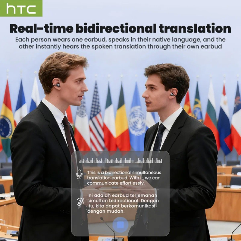 Audfonos Ai Traductores Htc Ne67 Soporta 135 Auriculares Traductor Idiomas