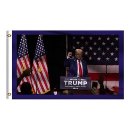 Outside Flag 3x5 Compatible with Trump,Double Sided Banner Poster D07