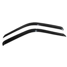 IKON MOTORSPORTS Tape On External Window Visor, Compatible with 1988-1998 Chevy C & K Reg Cab Pickup, Slim Style Acrylic Smoke Tinted Sun Rain Wind Guards Shield Vent