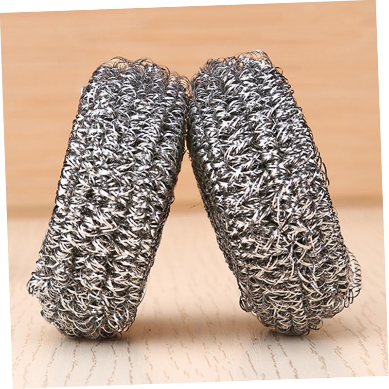 GRIRIW Stainless Steel Dish Sponges 6 Pack Dish Washing Sponges