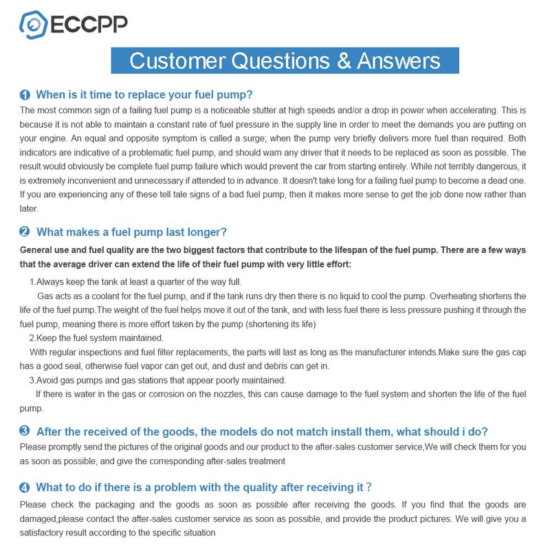 ECCPP Electric Fuel Pump w/Sending Unit Replacement for Frontier 1999