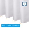AmazerBath White Waffle Shower Curtain, 36x72 Inches, Fabric Stall Curtain