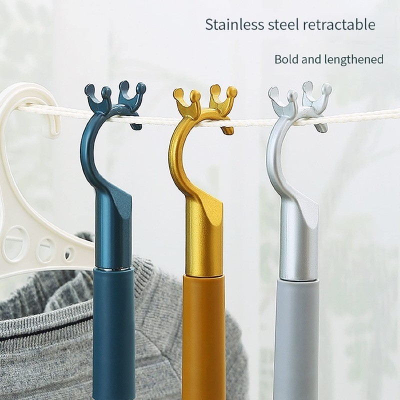 BEEY Reach Stick Long Pole Utility Hook 56" Extended Reacking