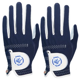 SIMPLE SYMBOL Men's RainGrip Golf Glove Two Pack,Hot Wet Weather Comfort,（Two Left Hands Or Two Right Hands Or One Pair） Four Colors to Choose from White/Green/Navy Blue/Grey(Navy Blue,S,Left)