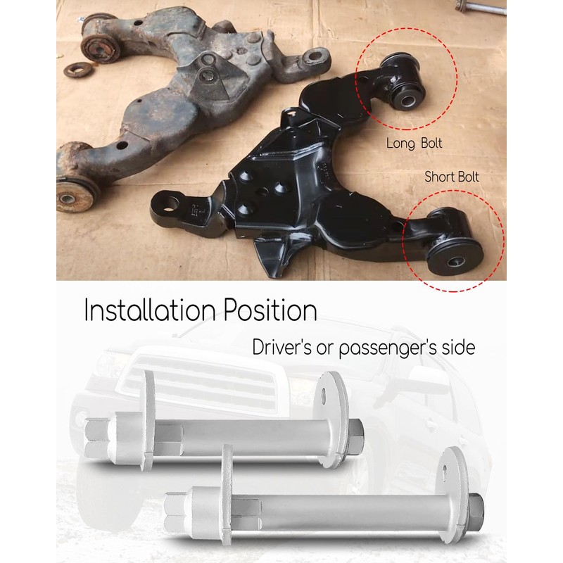 Lower Control Arm Cam Bolts Kit Fit for Toyota Tundra