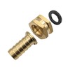 GRIDTECH Brass Garden Hose Adapter Swivel Fitting, 5/8” Barb and