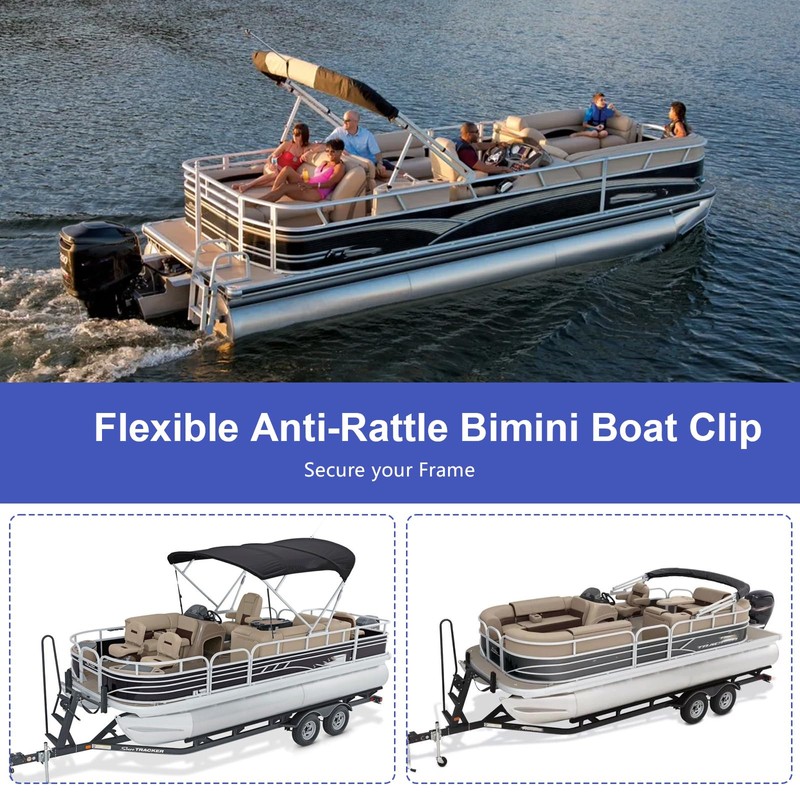 99-001524 Bimini Top Bracket Pontoon Top Bimini Clips for Boats,