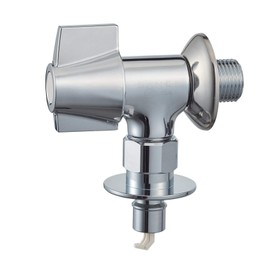 SANEI JY1432TV-13 Washing Machine Supply Seat Faucet with Auto Stopper, Handle 90° Open/Close, One Touch