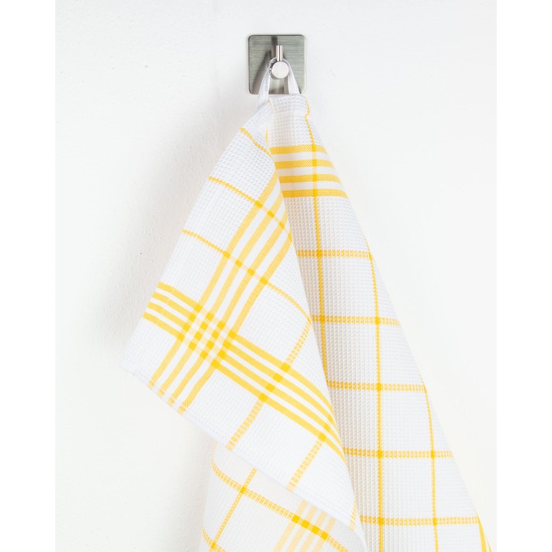 ZOLLNER Set of 5 Tea Towels with Waffle Pattern, Cotton,