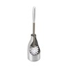 Polder Sleek Stainless Steel Toilet Brush with Caddy, Slim and