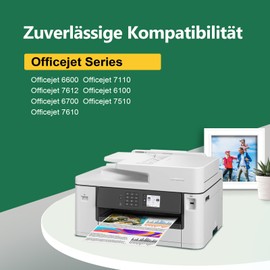 KINGJET 932XL 933XL Multipack Printer Cartridges Compatible with HP 932 XL 933 XL Cartridges for HP Officejet 6600 6700 7612 7510 7110 6100 7610