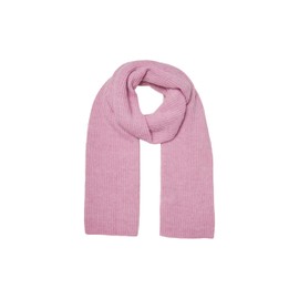 VERO MODA Vmgila Rib Scarf Noos Scarf, Fuchsia Pink/Detail: White Melange, One Size, Fuchsia pink/detail: white melange