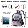 Clear Mini Backpack Stadium Approved 12x12x6 Small Transparent Backpacks Plastic