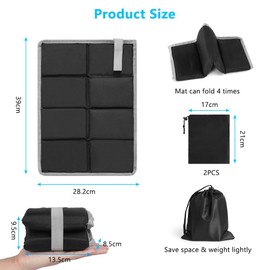 Flintronic Pack of 2 Seat Cushion Foldable Outdoor Oxford Fabric Waterproof Playground Mat Children's Seat Mat with Carry Bag for Outdoor Playground Garden Stadium Hunting Hiking Camping