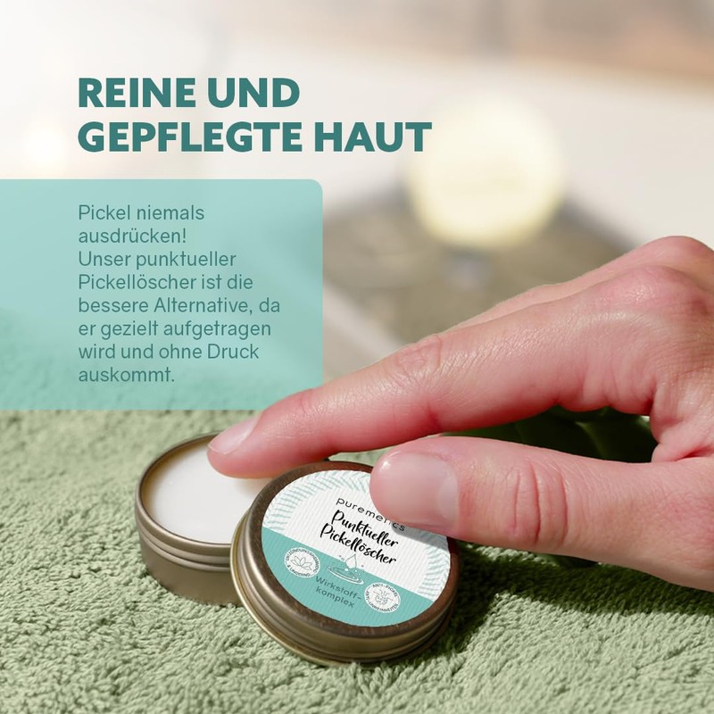 Puremetics Spot Pimple Eraser, Active Agent Complex Against Pimples, Papules