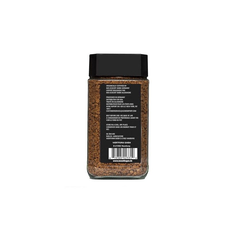 Mount Hagen - Organic Freeze Dried Instant Coffee - 100g