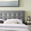 Modway Emily King Biscuit Tufted Performance Velvet Headboard, Gray