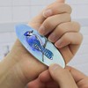 Blue Jay Watercolor Northeastern Bird Double-Sided Oval Nail File Emery