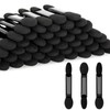 G2PLUS Pack of 100 Eyeshadow Applicator Black Disposable Eyeshadow Brush