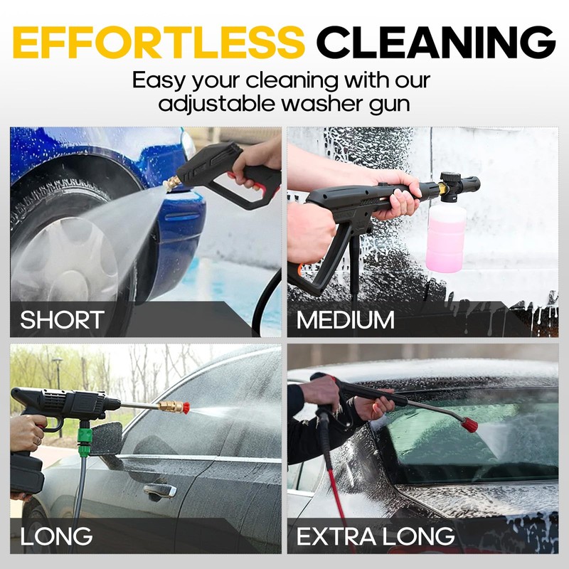 OCPTY 5000 PSI Flex Pressure Washer Gun 12 GPM with