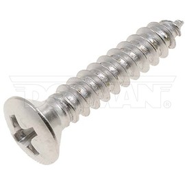 Dorman 896-529: Self Tapping Screw-Stainless Steel-Oval Phillips Head-No. 10 X 1 In.