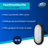 LED Oval Fitting, colour: black