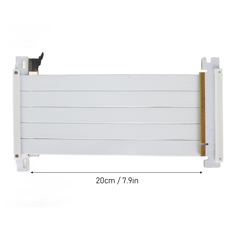 PCIE 4.0 X16 Riser Cable High Speed Flexible Double Sided