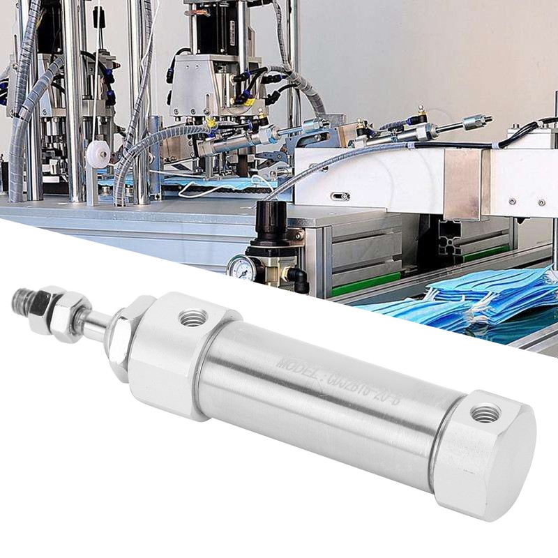 Pneumatic Air Cylinder Mini Double Acting Single Rod Stroke Stainless