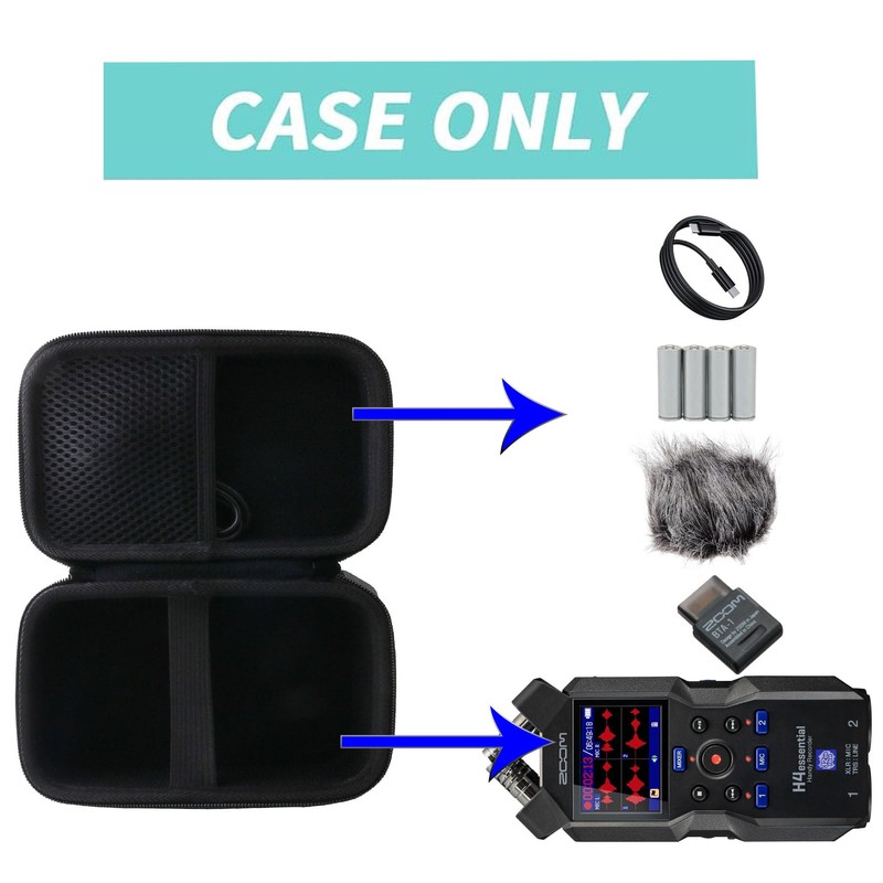 ZOOM Zoom H4essential Handy Recorder Compatible Storage Case - WERJIA