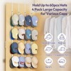 SWTYMIKI Over Door Hat Organizer - 4 Packs Metal Hanging