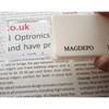 MAGDEPO Double Lens Pocket Magnifier Handheld Magnifier 20D (6X) Bonus
