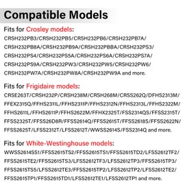 242303001 Refrigerator Damper Assembly, Air Damper Control Assembly Compatible with Frigidaire Crosley White Replaces AP5788340 PS8746718 EAP8746718 3016452 fits DFH, FFE, FFH, FFS, LFS